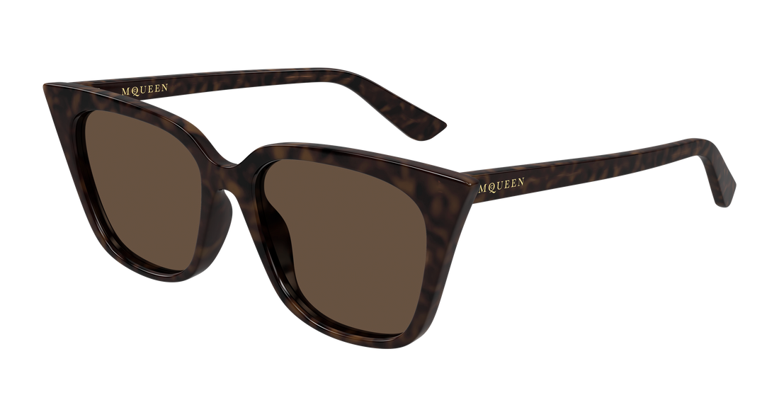 Óculos de sol alexander mcqueen am0556s 002 havana cat eye femenino tamanho 53mm - Vista principal