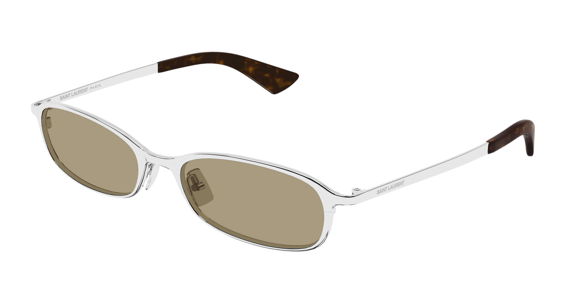 Óculos de sol saint laurent sl 934 mia 003 plateado round/oval/panthos femenino tamanho 52mm - Vista principal