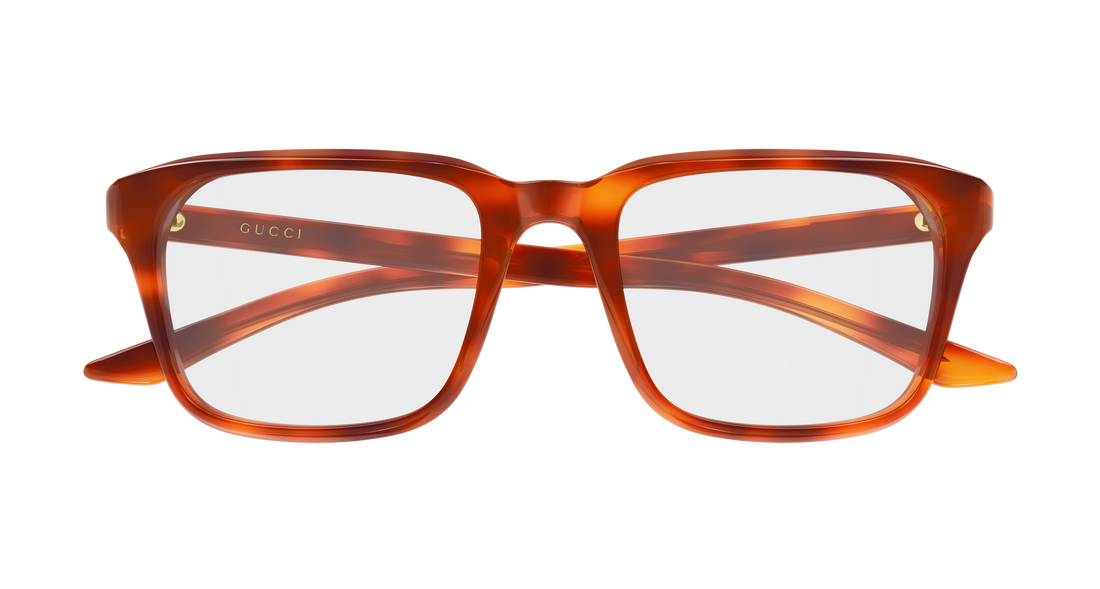 Brillen gucci gg2081o 008 havana rectangular / squared masculino größe 53mm - Detailansicht