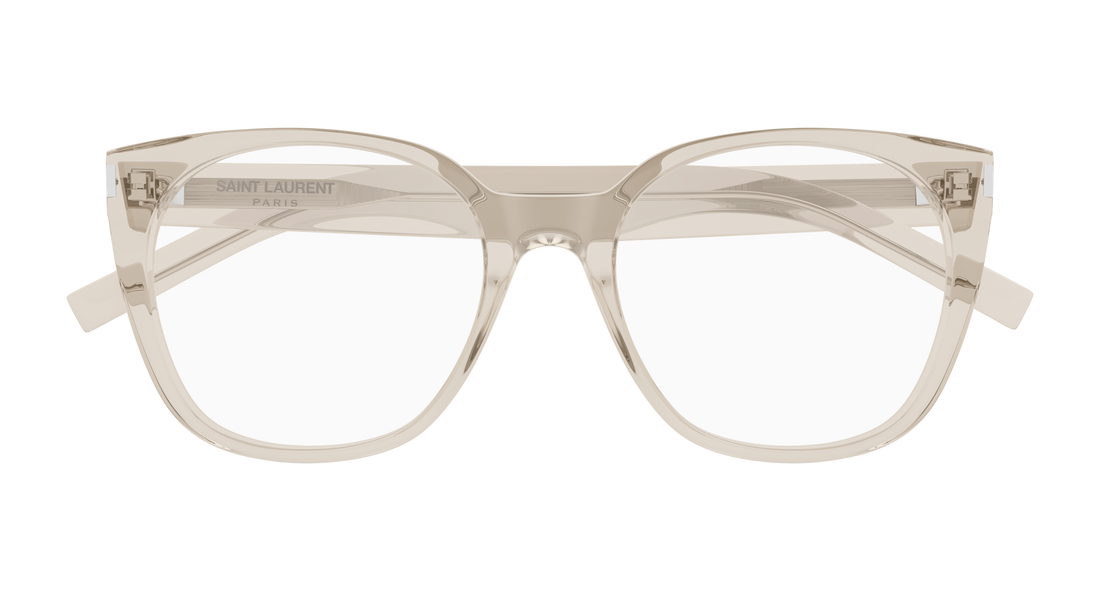 Brillen saint laurent sl 897 004 beige cat eye femenino größe 55mm - Detailansicht