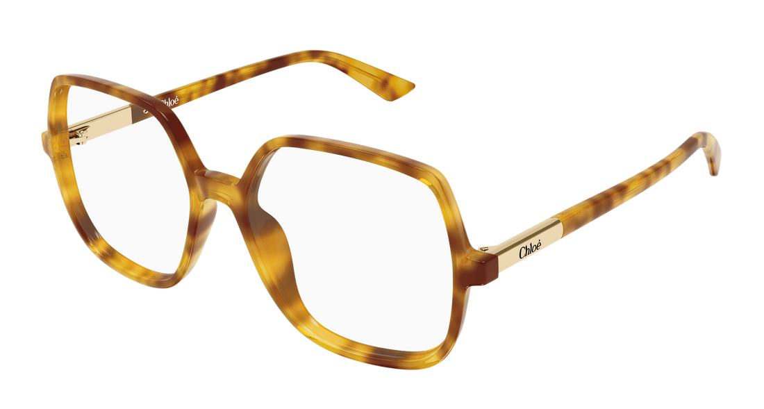 Lunettes de vue chloé ch0368o 003 havana geometrical/directional femenino taille 54mm - Vue principale