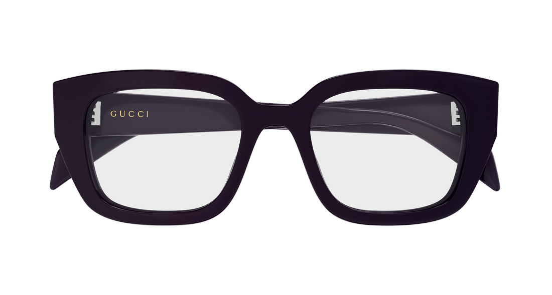 Brillen gucci gg2021o 004 violeta cat eye femenino größe 50mm - Detailansicht