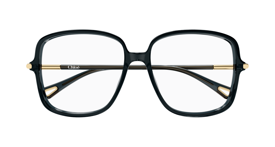 Óculos graduados chloé ch0399o 001 gris rectangular / squared femenino tamanho 56mm - Vista de detalhe