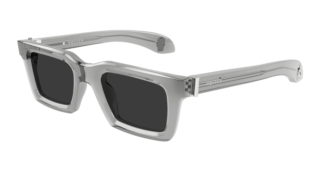 Occhiali da sole alexander mcqueen am0506s 006 gris rectangular / squared masculino taglia 50mm - Vista principale