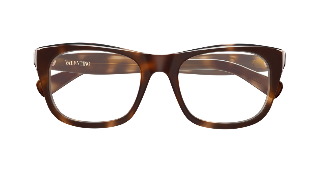 Occhiali da vista valentino vg0013o 002 havana rectangular / squared femenino taglia 53mm - Vista dettagliata