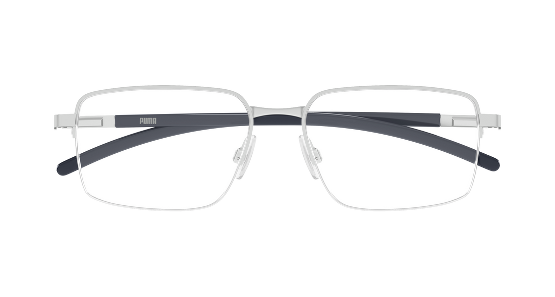 Gafas graduadas puma pu0538o 006 plateado rectangular / squared masculino talla 59mm - Vista de detalle