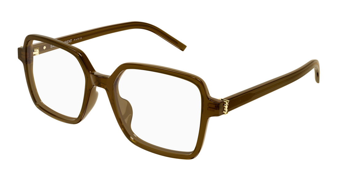 Briller saint laurent sl m139 013 marron rectangular / squared femenino størrelse 56mm - Hovedvisning