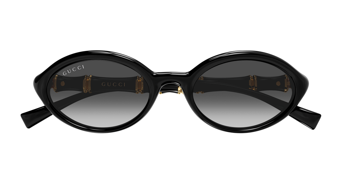 Lunettes de soleil gucci gg2059s 001 negro round/oval/panthos femenino taille 51mm - Vue détaillée