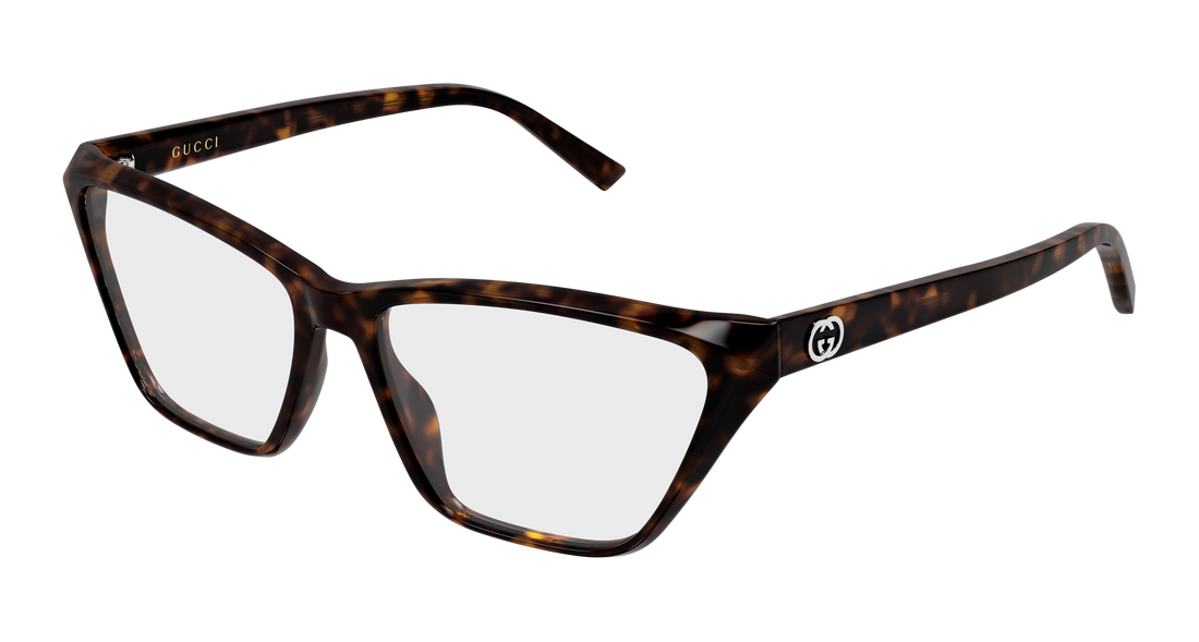 Óculos graduados gucci gg2204o 002 havana geometrical/directional femenino tamanho 54mm - Vista principal