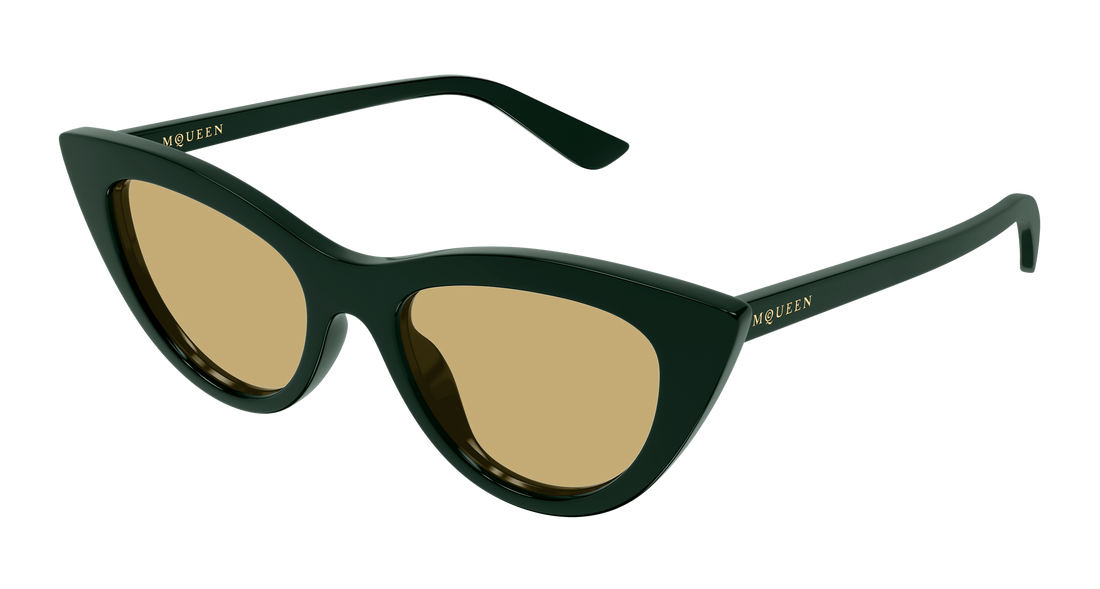 Occhiali da sole alexander mcqueen am0577s 004 verde cat eye femenino taglia 53mm - Vista principale