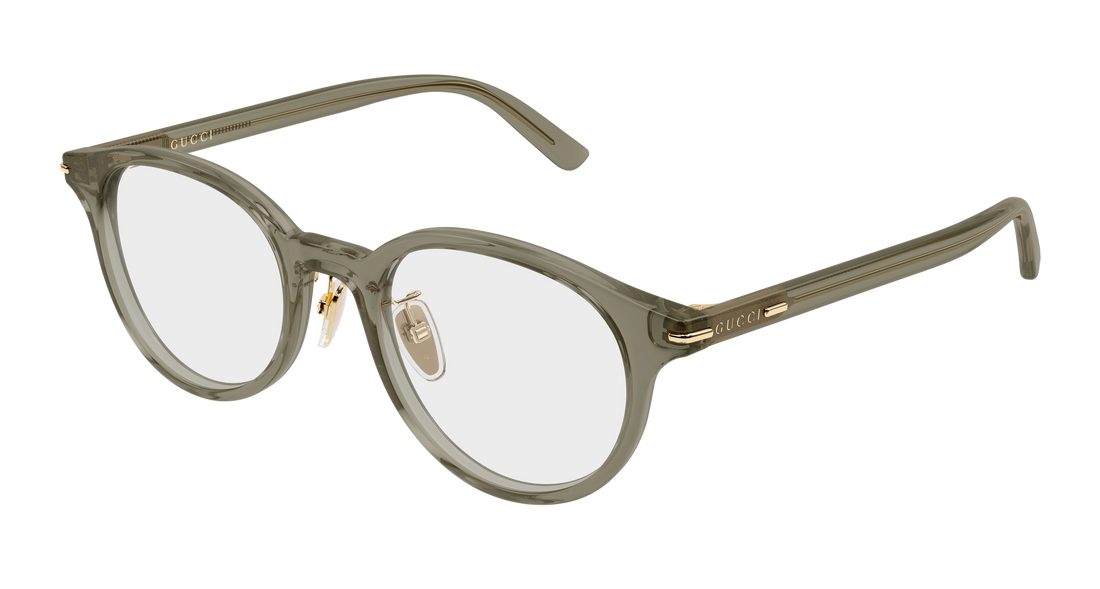 Occhiali da vista gucci gg2142oj 003 marron round/oval/panthos masculino taglia 49mm - Vista principale