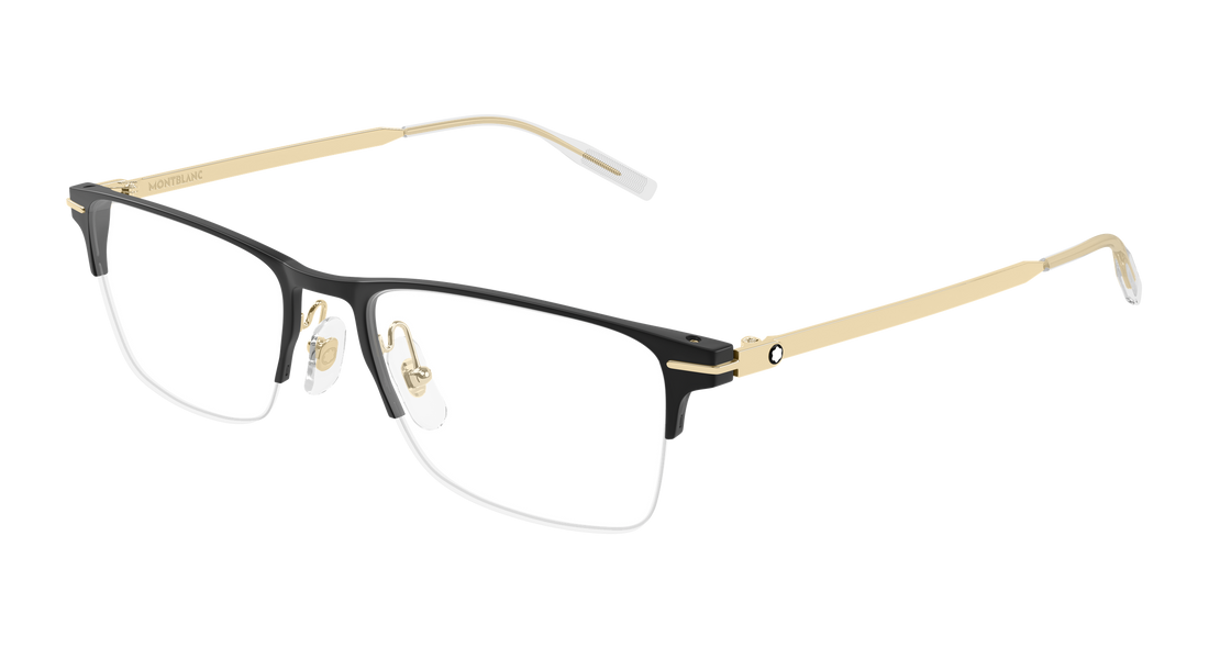Occhiali da vista montblanc mb0468o 006 negro rectangular / squared masculino taglia 58mm - Vista principale