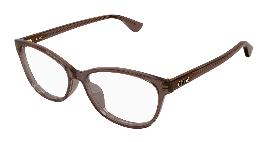 Óculos graduados chloé ch0394ol 008 marron cat eye femenino tamanho 57mm - Vista principal