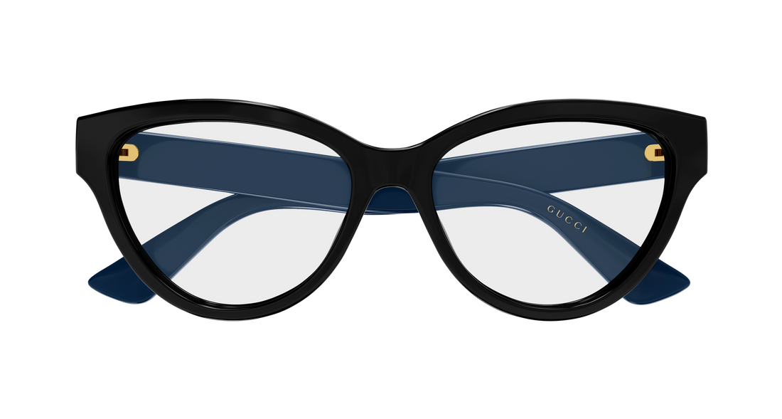 Occhiali da vista gucci gg1581o 006 negro round/oval/panthos femenino taglia 55mm - Vista dettagliata