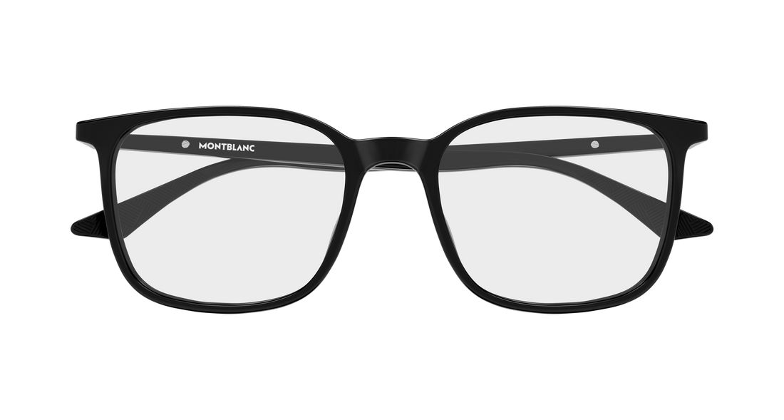 Óculos graduados montblanc mb0511o 001 negro rectangular / squared masculino tamanho 52mm - Vista de detalhe
