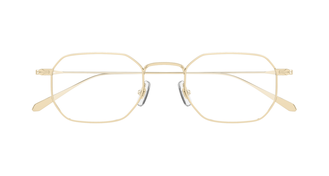 Brillen montblanc mb0474o 001 dorado rectangular / squared masculino größe 50mm - Detailansicht