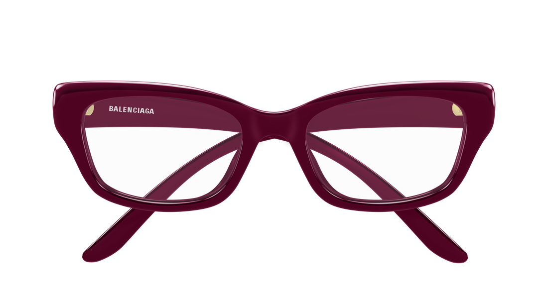 Óculos graduados balenciaga bb0518o 003 rojo rectangular / squared femenino tamanho 54mm - Vista de detalhe