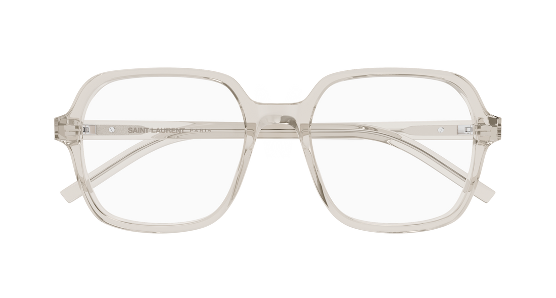 Óculos graduados saint laurent sl m190 004 beige rectangular / squared femenino tamanho 54mm - Vista de detalhe