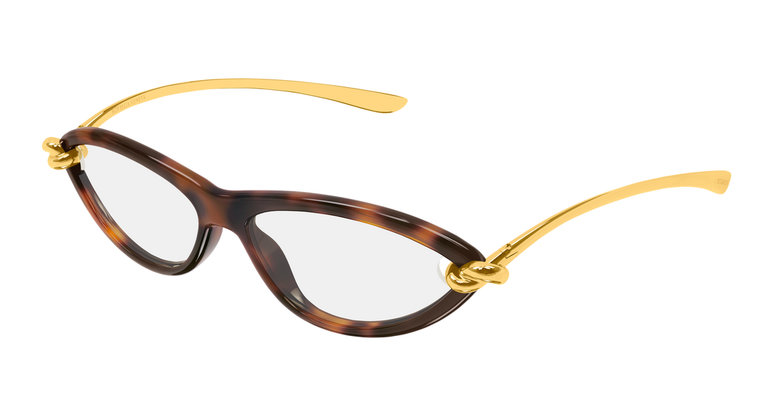 Óculos de sol bottega veneta bv1390s 008 havana cat eye femenino tamanho 56mm - Vista principal