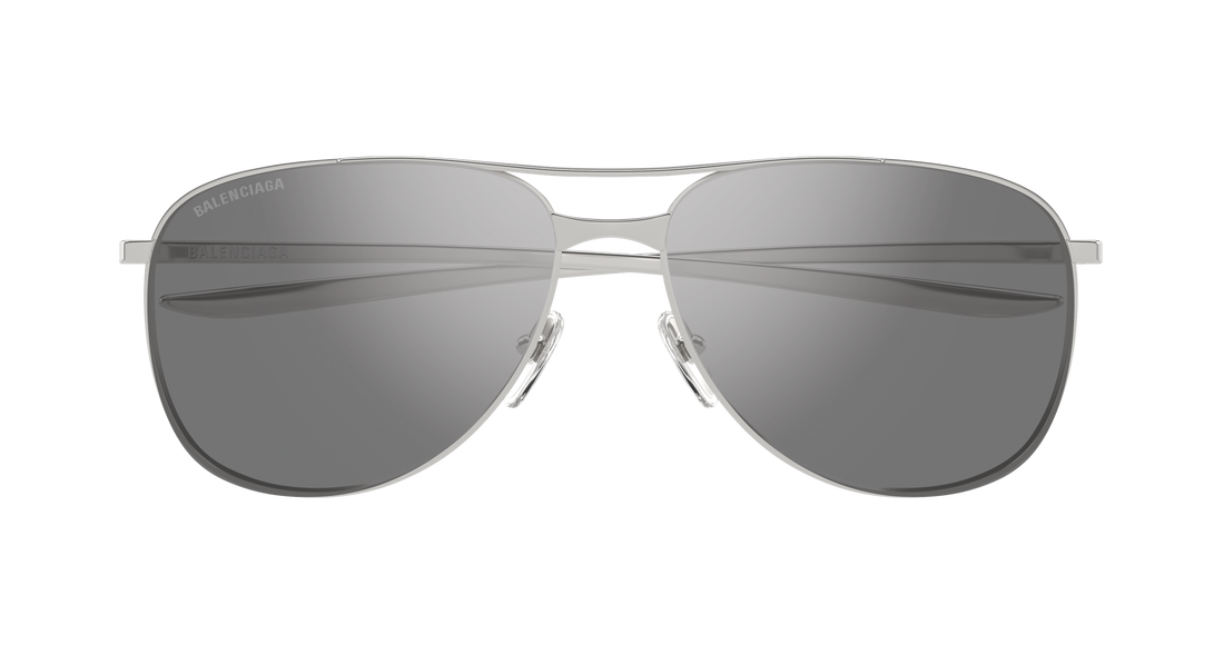 Óculos de sol balenciaga bb0538s 003 plateado pilot/navigator masculino tamanho 62mm - Vista de detalhe