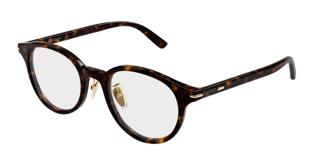 Occhiali da vista gucci gg2142oj 002 havana round/oval/panthos masculino taglia 49mm - Vista principale