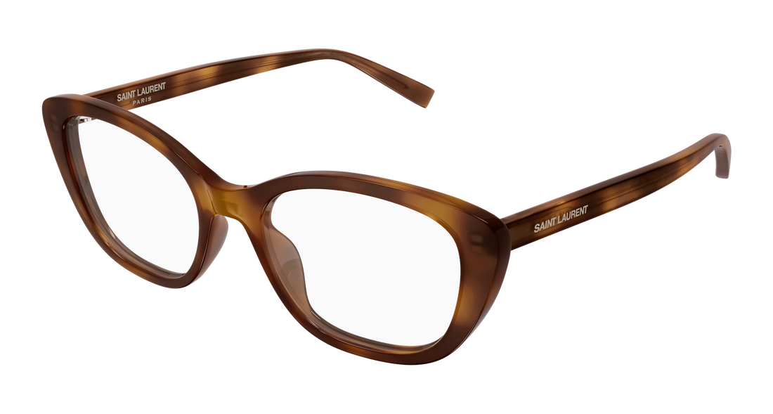 Prescription glasses saint laurent sl 945 002 havana cat eye femenino size 54mm - Main view