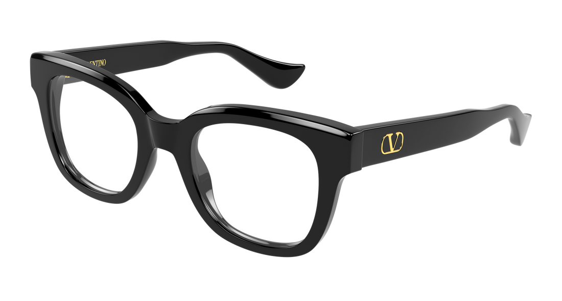 Óculos graduados valentino vg0060o 001 negro rectangular / squared femenino tamanho 50mm - Vista principal