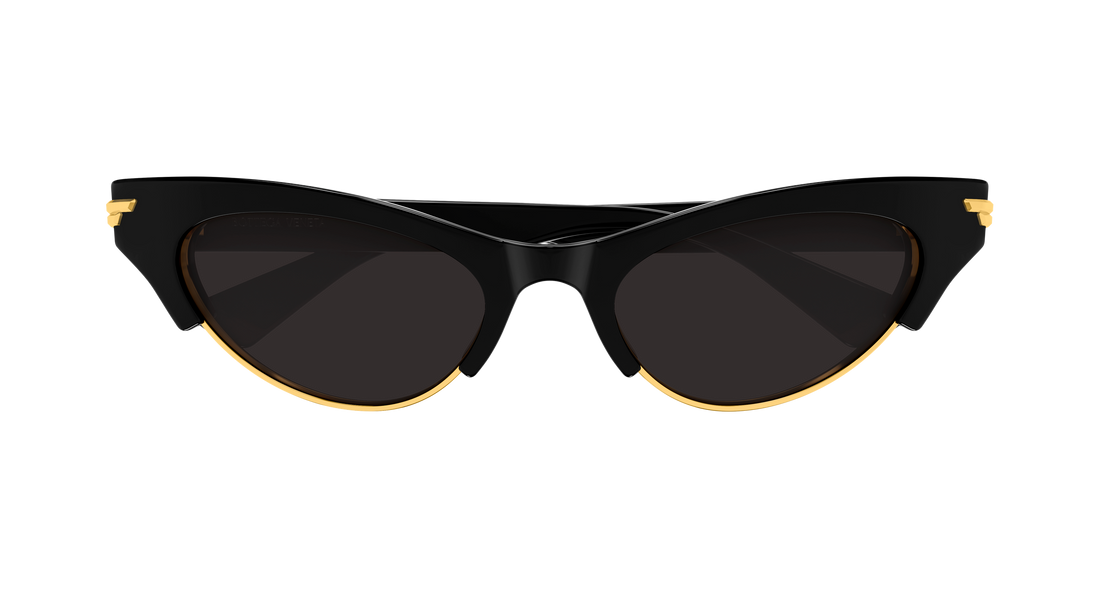 Sunglasses bottega veneta bv1431s 001 negro cat eye femenino size 52mm - Detailed view