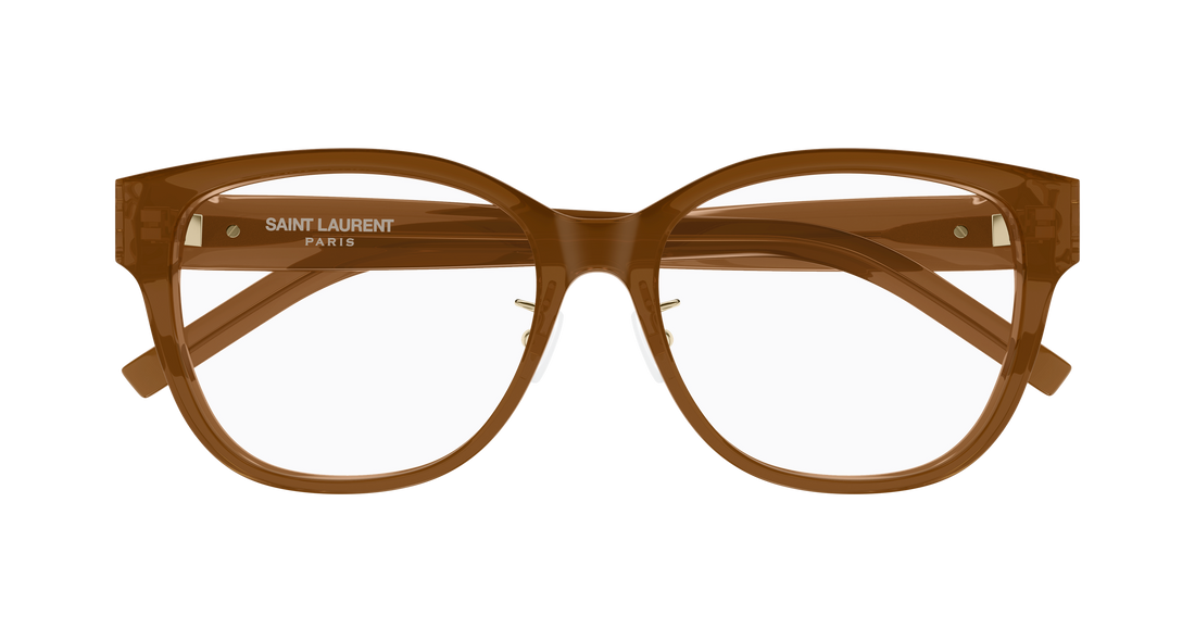Brillen saint laurent sl m168/f 005 marron cat eye femenino größe 55mm - Detailansicht