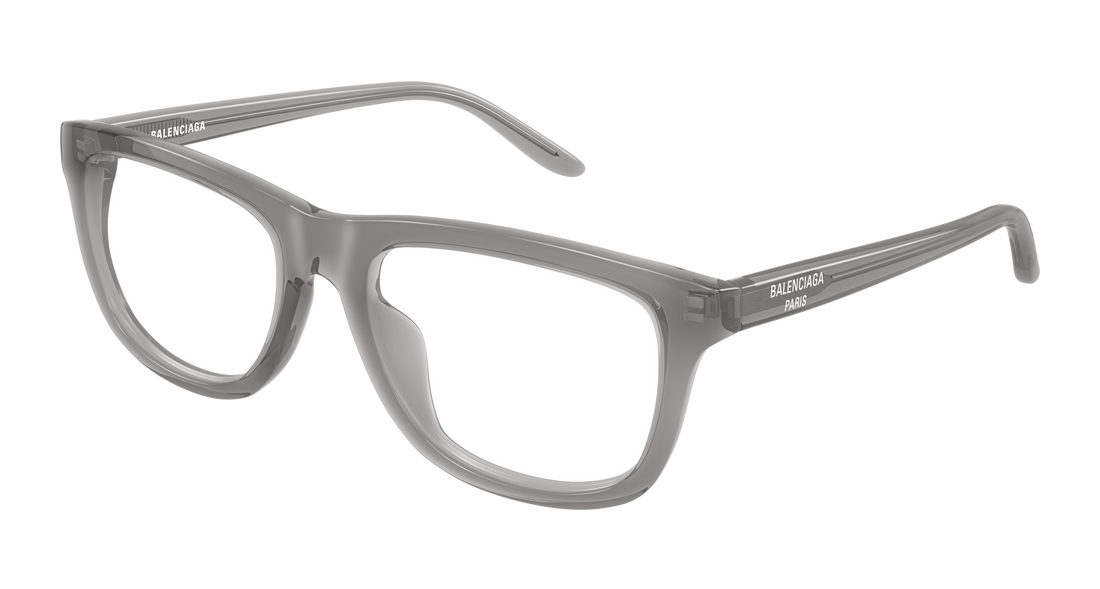Lunettes de vue balenciaga bb0531o 010 gris rectangular / squared masculino taille 57mm - Vue principale
