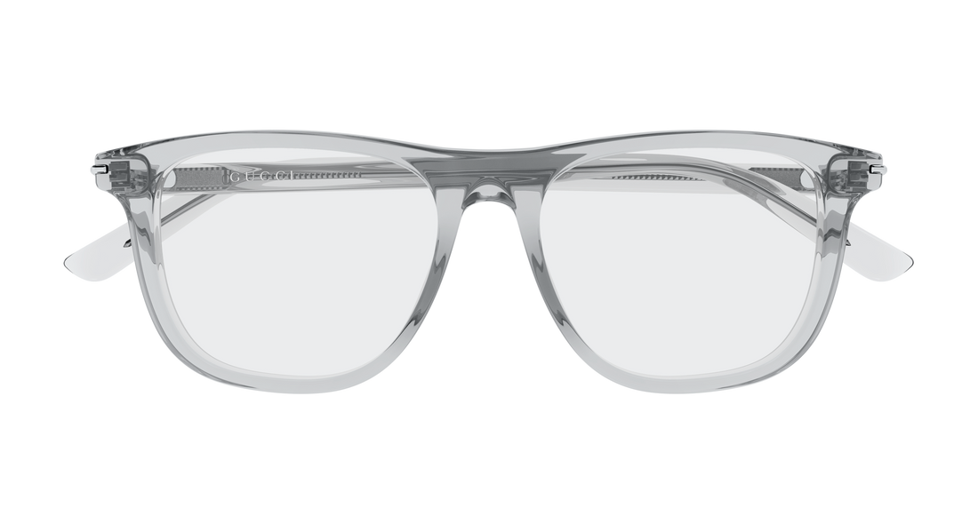 Brillen gucci gg2130o 008 gris rectangular / squared masculino größe 56mm - Detailansicht