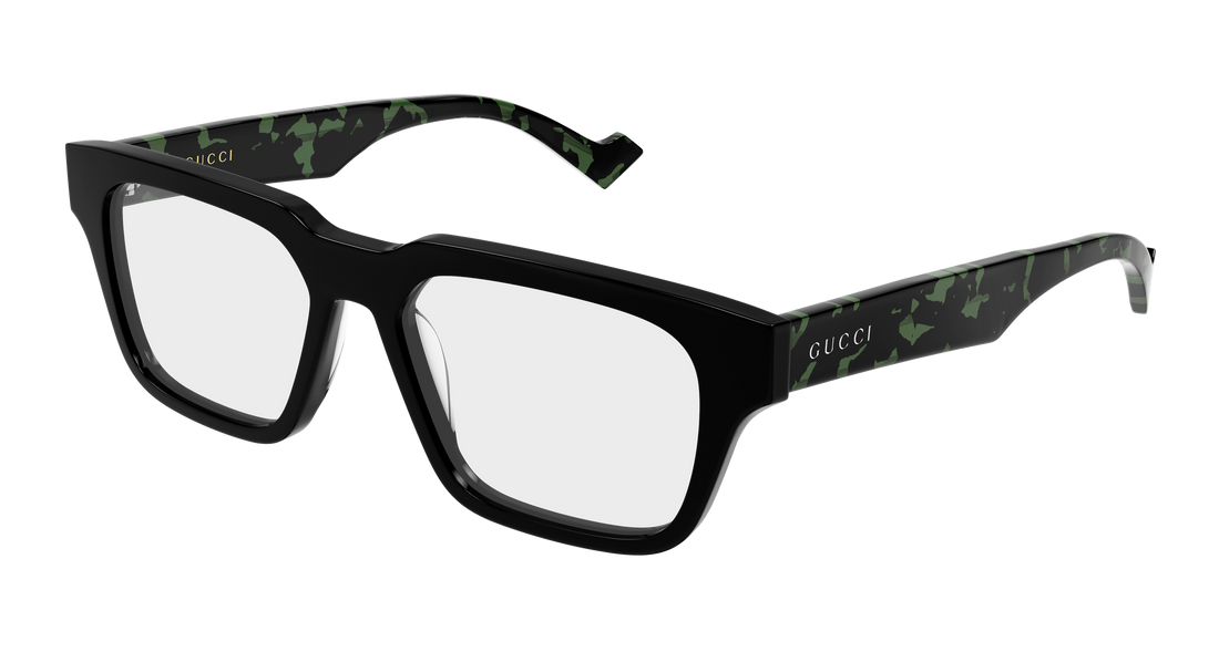 Briller gucci gg0963o 009 negro rectangular / squared masculino størrelse 53mm - Hovedvisning