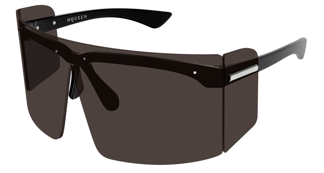 Sunčane naočale alexander mcqueen am0594s 001 negro shield unisex veličina 99mm - Glavni prikaz