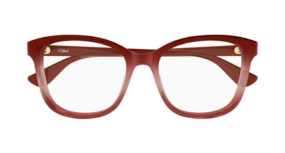 Óculos graduados chloé ch0393o 004 rojo cat eye femenino tamanho 54mm - Vista de detalhe