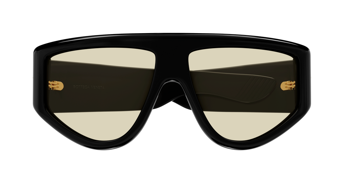 Óculos de sol bottega veneta bv1492s 002 negro shield unisex tamanho 59mm - Vista de detalhe