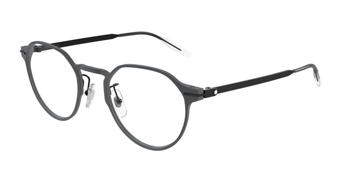 Occhiali da vista montblanc mb0469ol 004 gris round/oval/panthos masculino taglia 50mm - Vista principale