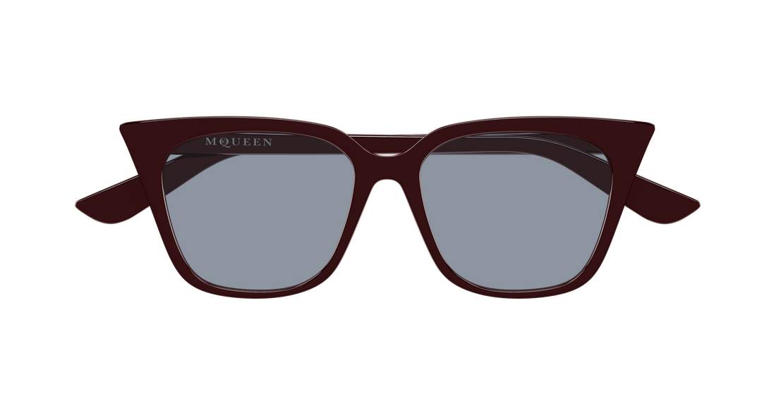 Óculos de sol alexander mcqueen am0556s 004 rojo cat eye femenino tamanho 53mm - Vista de detalhe
