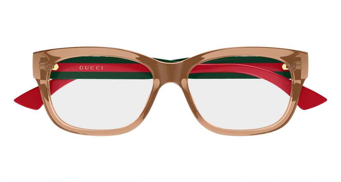 Brillen gucci gg0278on 005 marron cat eye femenino größe 51mm - Detailansicht