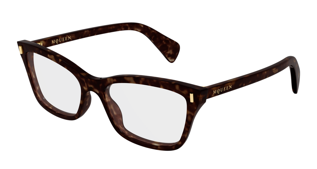 Gafas graduadas alexander mcqueen am0584o 006 havana cat eye femenino talla 54mm - Vista principal