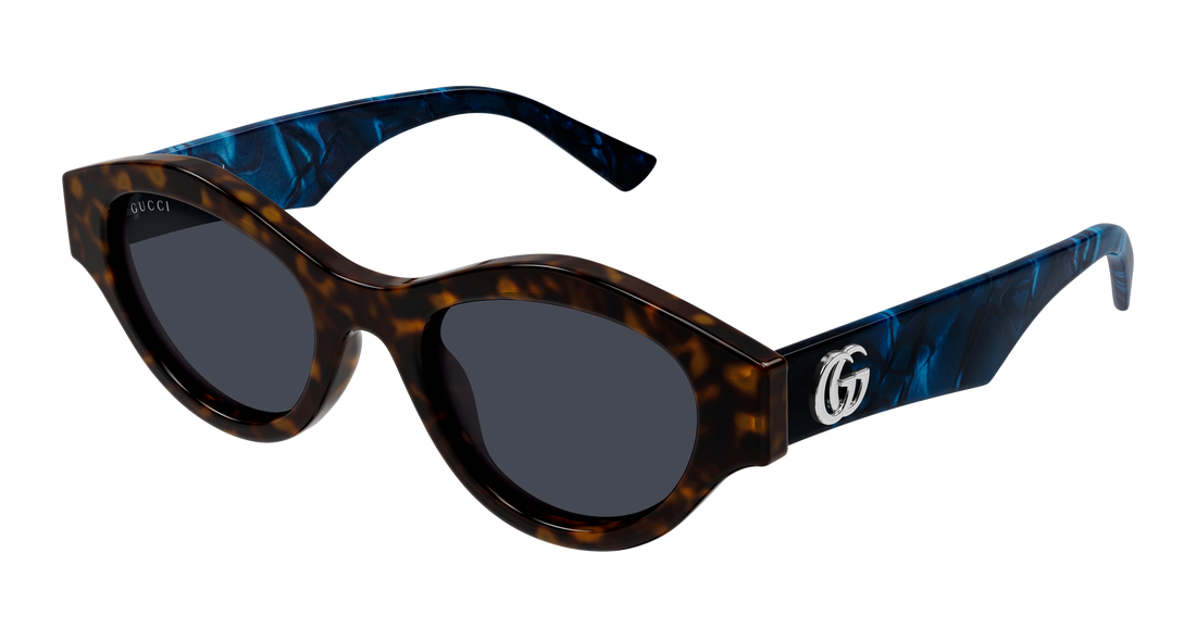 Solbriller gucci gg2207s 005 havana cat eye femenino størrelse 51mm - Hovedvisning
