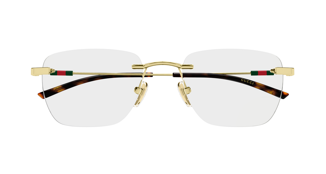 Brillen gucci gg2099o 002 dorado rectangular / squared masculino größe 54mm - Detailansicht