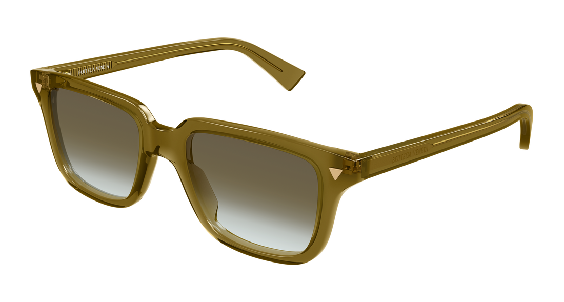 Lunettes de soleil bottega veneta bv1363s 005 marron rectangular / squared unisex taille 50mm - Vue principale