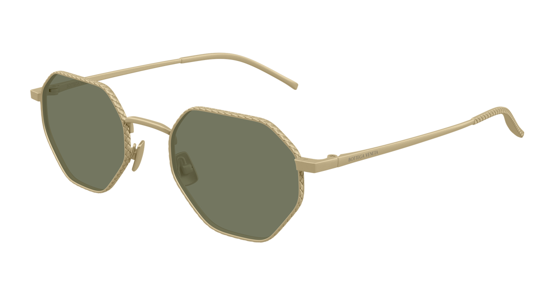 Sunglasses bottega veneta bv1471s 003 bronce round/oval/panthos unisex size 51mm - Main view