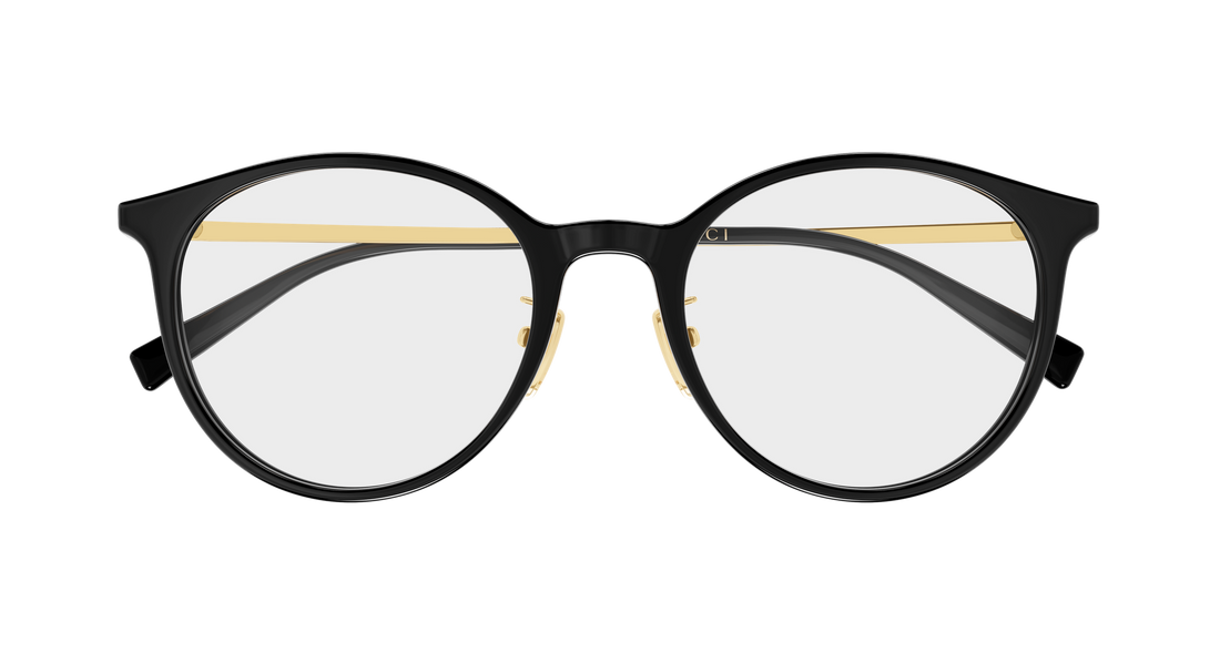 Occhiali da vista gucci gg2148oa 001 negro round/oval/panthos femenino taglia 53mm - Vista dettagliata