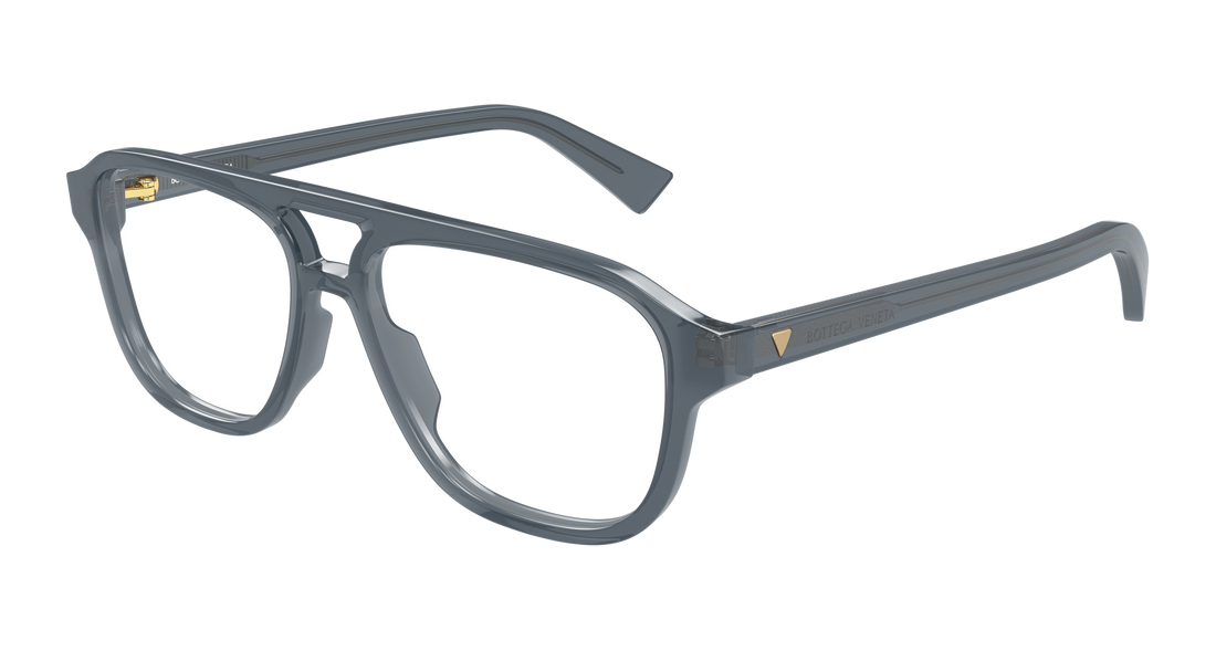 Óculos graduados bottega veneta bv1294o 006 gris pilot/navigator masculino tamanho 56mm - Vista principal