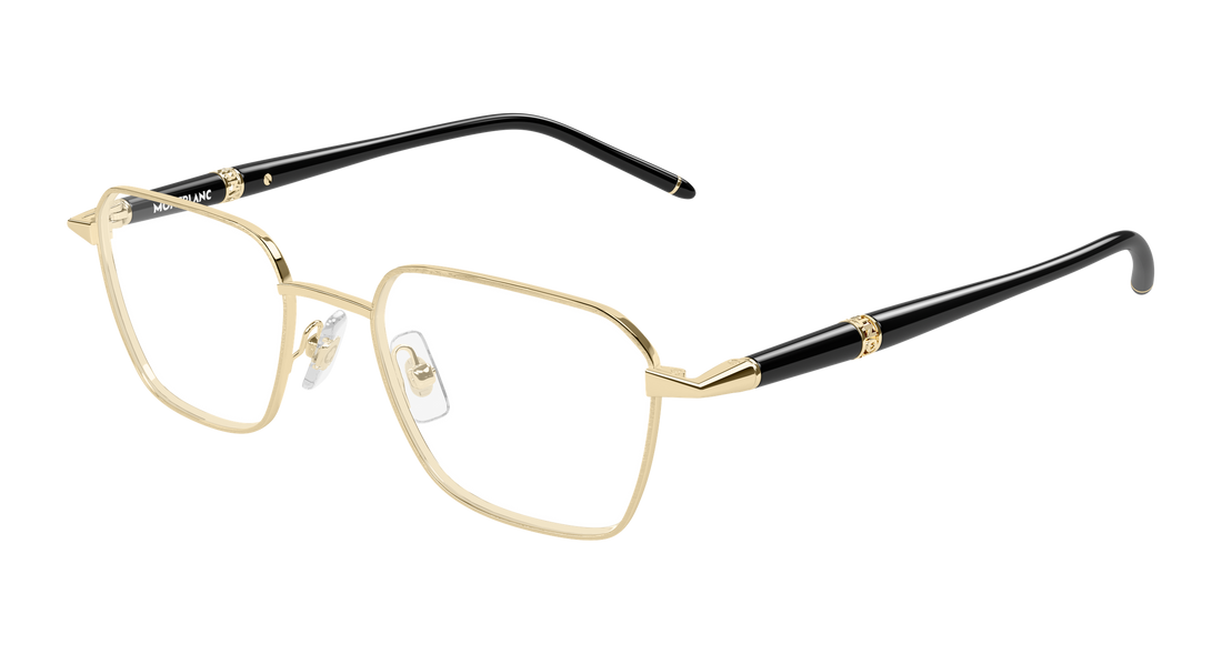 Óculos graduados montblanc mb0485o 003 dorado rectangular / squared masculino tamanho 51mm - Vista principal