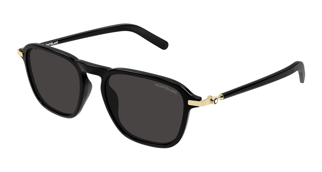 Occhiali da sole montblanc mb0498s 001 negro pilot/navigator masculino taglia 52mm - Vista principale