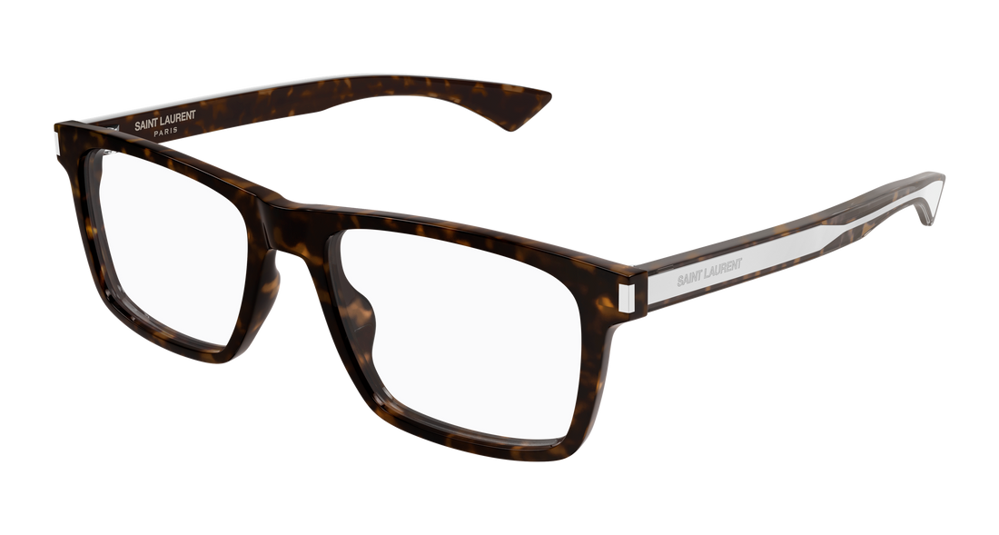 Lunettes de vue saint laurent sl 882 007 havana rectangular / squared masculino taille 57mm - Vue principale