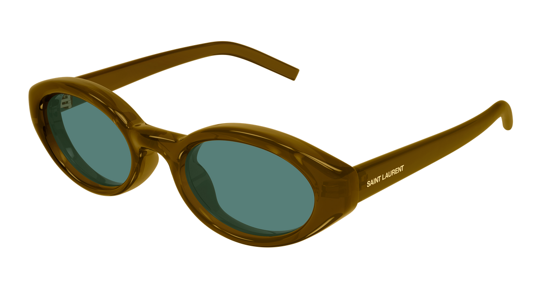 Occhiali da sole saint laurent sl 567 plump 003 marron cat eye femenino taglia 51mm - Vista principale