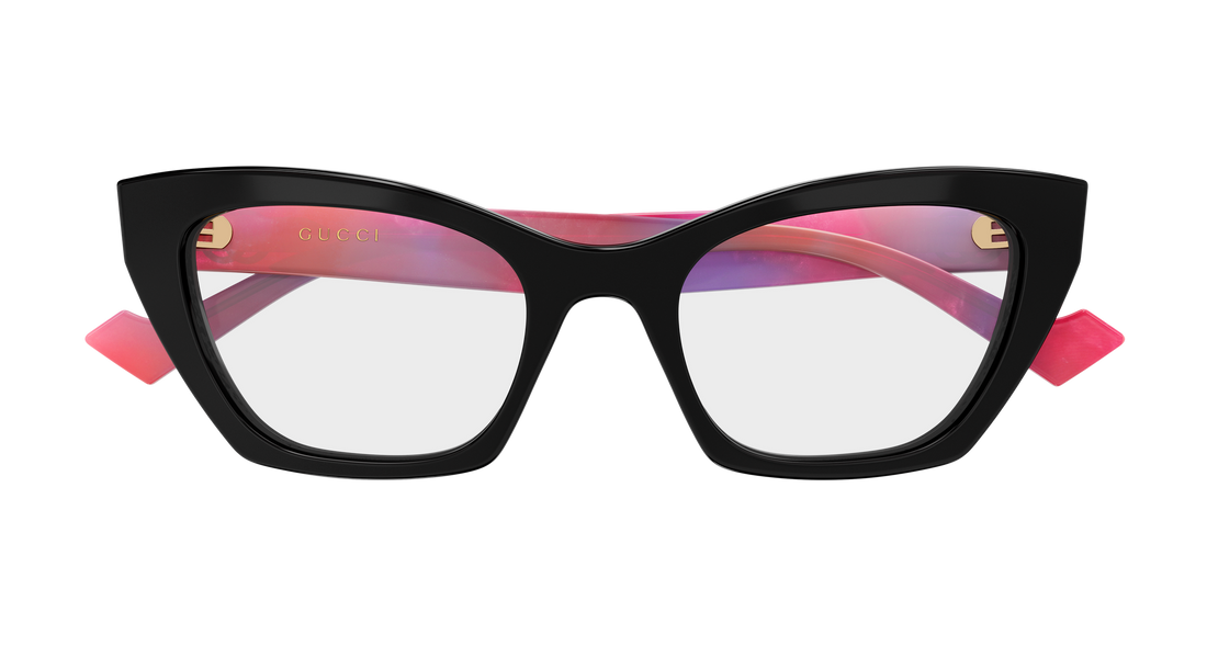 Brillen gucci gg1334o 006 negro cat eye femenino größe 52mm - Detailansicht